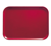 Cambro 16225221 16.5" x 22.5" Rectangular Fiberglass Ever Red Camtray