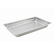 Winco SPJH-102 20.75" W x 12.75" D x 2.5" H Full Size 22 Gauge Heavy Weight 18/8 Stainless Steel Steam Table Pan