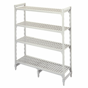 Cambro CPDS14H6480 14" D x 7.5" H Speckled Gray Low Camshelving Premium Dunnage Support