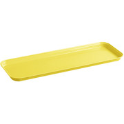Cambro 926MT145 8 7/8" x 25 9/16" x 1" Yellow Rectangular Fiberglass Market Display Tray