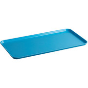Cambro 1224MT142 12 7/16" x 24" x 3/4" Blue Rectangular Fiberglass Market Display Tray