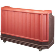 Cambro BAR730189 72.75" W x 26" D x 48" H Brown Polyethylene Cambar Portable Bar