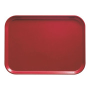 Cambro 3753221 14.56" W x 20.87" D Rectangular Dishwasher Safe Ever Red Camtray