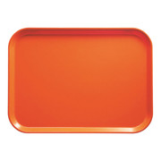 Cambro 3343220 13" W x 17" D Rectangular Dishwasher Safe Citrus Orange Camtray