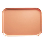 Cambro 3853117 14.75" W x 20.87" D Rectangular Dishwasher Safe Dark Peach Camtray