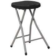 Flash Furniture DAD-YCD-30-GG 220 Lbs. Capacity Silver Foldable Stool