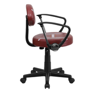 Flash Furniture BT-6181-FOOT-A-GG Vinyl Upholstery Heavy Duty Black Nylon Base and Arms Football Task Chair