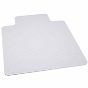 Flash Furniture MAT-124086-GG 36” W x 48” D x 1/5” H Clear Vinyl Straight Edge Big & Tall Chair Mat