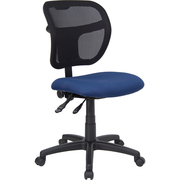 Flash Furniture WL-A7671SYG-NVY-GG 250 Lb. Navy Blue Fabric Armless Swivel Task Chair