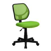 Flash Furniture WA-3074-GN-GG 250 Lb. Green Fabric Nylon Arms Swivel Task/Computer Chair