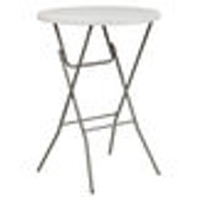 Flash Furniture RB-32RB-BAR-GW-GG 165 Lbs. Granite White Plastic Table Top Round Folding Table