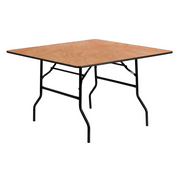 Flash Furniture YT-WFFT48-SQ-GG 485 Lbs. Plywood Top Square Folding Banquet Table