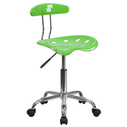 Flash Furniture LF-214-APPLEGREEN-GG 250 Lb. Apple Green  Armless Vibrant Swivel Task Chair