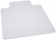 Flash Furniture MAT-124164-GG 45” W x 53” D x 1/5” H Clear Vinyl Straight Edge Big & Tall Chair Mat