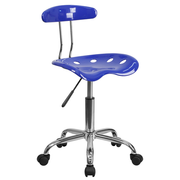 Flash Furniture LF-214-NAUTICALBLUE-GG 250 Lb. Nautical Blue  Armless Vibrant Swivel Task Chair