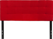 Flash Furniture HG-HB1704-F-R-GG 56.75" W x 2.5" D x 54.25" H Red Fabric Full Size Bedford Headboard