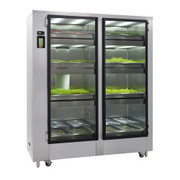 Carter Hoffman GC42 65.75 W x 28.25 D x 79 H Automated Growing System Two Door Stainless Steel Gardenchef Herb and Microgreen Growing Cabinet - 120 Volts 1-Phase