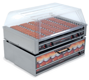 Nemco 8075SX Aluminum And Stainless Steel Construction Roller-Type Roll-A-Grill® Hot Dog Grill - 120V