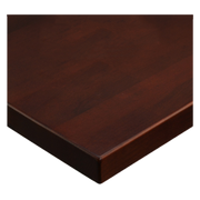 JMC Furniture 24X30 BEECHWOOD PLANK DARK MAHOGANY Rectangular Plank Style Table Top