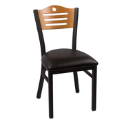 JMC Furniture EAGLE SERIES CC CHAIR VINYL 17.5" W x 33.5" H Vinyl Seat Metal Frame Eagle Series Side Chair