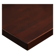 JMC Furniture 24 ROUND BEECHWOOD PLANK DARK MAHOGANY 24" Diameter Plank Style Table Top