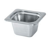 Vollrath 8262220 .86 Qt. 1/6 Size High-Polished Stainless Steel Embossed Pattern on Rim Miramar Decorative Pan
