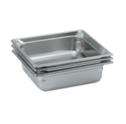 Vollrath 90102 Stainless Steel Perforated Standard 3/4" Deep 22 Gauge Top Flange Corners with Concave Indentation Super Pan 3 2/3 GN Food Pan