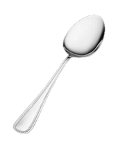 Vollrath 48228 8 1/4" Stainless Serving Spoon Mirror Finish BROCADE Heavyweight Imported Flatware