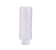 Vollrath 26240-13 24 Oz. Clear Bottle with White Cap Standard FlowCut Squeeze Dispenser (12 Each Per Case)