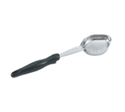Vollrath 6422620 6 Oz. Stainless Steel Nylon Handle Coded Black Heavy Duty Perforated Oval Bowl Spoodle
