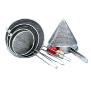 Vollrath 47167 9 3/4" Diameter x 10" Deep x 10 1/4" Handle 1/16" Perforations Stainless Steel Fine Mesh Convenient Bowl Clip Permanently Welded Handle Imported China Cap