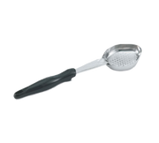 Vollrath 6422320 3 Oz. Stainless Steel Nylon Handle Coded Black Heavy Duty Perforated Oval Bowl Spoodle