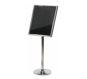 AARCO P-7C 53" H Chrome Broadcaster Display Stand