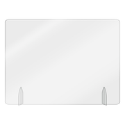 AARCO FPT1824-3 18" x 24" Clear Acrylic Freestanding Protection Shield