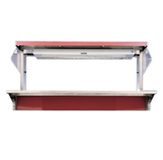 Vollrath 36411 46" for 4-Series Signature Server with Stainless Steel Countertops Cayenne Heat Strip with Lights