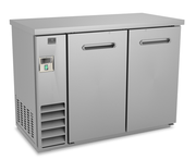 Kelvinator KCHBB48SS 48" W Stainless Steel 2 Solid Doors Back Bar Cooler - 115 Volts 0.2 HP