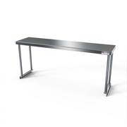 NBR Equipment TMS-1836S 36" W x 18" D x 21" H 18 Ga. Stainless Steel Table Mounted Single Overshelf