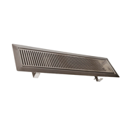 NBR Equipment TP-18 18"W Stainless Steel Urn Trough With Drip Plate