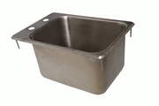 NBR Equipment DI-1-101410 12.25" W x 10.25" H x 18" D Stainless Steel One-Compartment Drop-In Sink