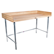 John Boos DSB12 60"W x 36"D With Stainless Steel Legs Baker's Top Work Table