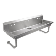 John Boos PBMSHS-W2-4020 40" W x 19.63" D x 25.81" H Stainless Steel Multi-Station Handwash Sink