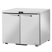 True TUC-36-LP-HC~SPEC3 31.88" Rear Mounted Self-contained Two Section SPEC SERIES Low Profile Undercounter Refrigerator - 115 Volts