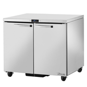 True TUC-36-HC~SPEC3 34" Rear Mounted Self-contained Two Section SPEC SERIES Undercounter Refrigerator - 115 Volts