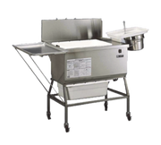 Henny Penny HB121.02 47.25" H x 67.63" W x 26.5" D 25 Lb. Breading Lug Capacity Stainless Steel Construction Hand Breader or Sifter - 120 Volts 1-Ph