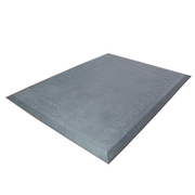 Axia CRT2736SB 36" W x 27" D x 0.5" Thick Black Rubber Single Section Anti-Fatigue Floor Mat