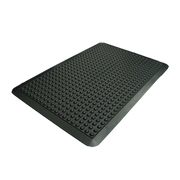 Axia AFB3648B 48" W x 36" D x 0.5" Thick Black Rubber Anti-Fatigue Floor Mat