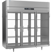 Victory RSA-3D-S1-PT-G-HC 77.75" W Top Mounted Stainless Steel Exterior Pass-Thru UltraSpec Series Refrigerator - 115 Volts