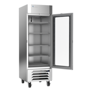 Victory LSR23HC-1 27.25" W Stainless Steel Exterior One-Section UltaSpec Series Merchandiser Refrigerator - 115 Volts