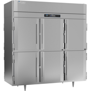 Victory RSA-3D-S1-PT-HD-HC 77.75" W Top Mounted Stainless Steel Exterior Pass-Thru UltraSpec Series Refrigerator - 115 Volts