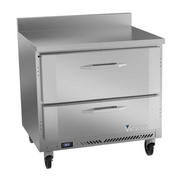 Victory VWRD36HC-2 36" W 2 Drawers Stainless Steel Exterior Worktop Refrigerated Counter - 115 Volts